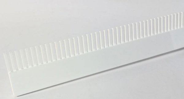 Grzebień przelewowy 42cm Aquario biały