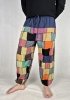 Bawełniane spodnie typu patchwork