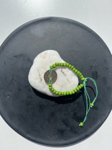 Bransoletka Szczęścia Feng Shui - Limonkowa