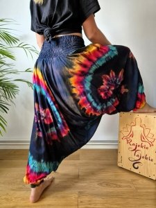Szarawary alladynki tie dye