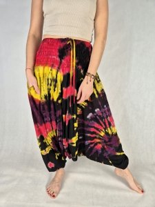 Szarawary alladynki tie dye
