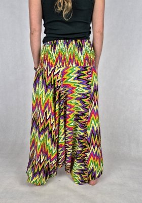 S29 - Szarawary Damskie „Zygzak” – 100% Rayon z Tajlandii