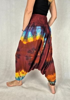 Szarawary alladynki tie dye