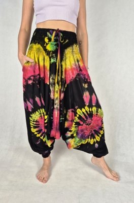 Szarawary alladynki tie dye