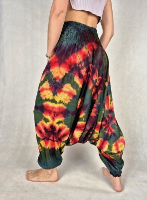 Szarawary alladynki tie dye