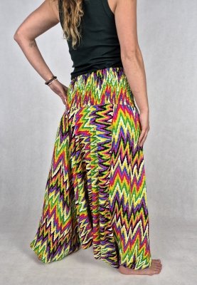 S29 - Szarawary Damskie „Zygzak” – 100% Rayon z Tajlandii