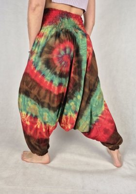 Szarawary alladynki tie dye