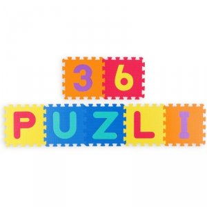 Duża mata piankowa, puzzle, litery kolorowe 36 szt.