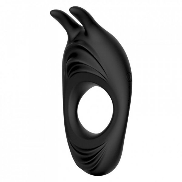 Pierścień wibrujący - FeelzToys Zeus Dual Vibe Cock Ring Black