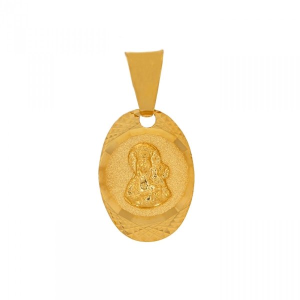 Złoty medalik z wizerunkiem Matki Boskiej Częstochowskiej ME.00158 pr.585