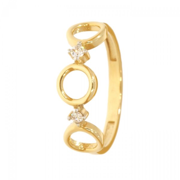  Złoty pierścionek z cyrkoniami PR.00592 pr.585