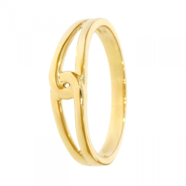  Złoty przeplatany pierścionek PR.00865 pr.585
