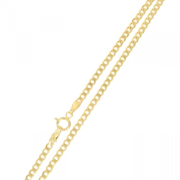  Złoty łańcuszek pełny pancerka 50cm LA.01127 pr.585