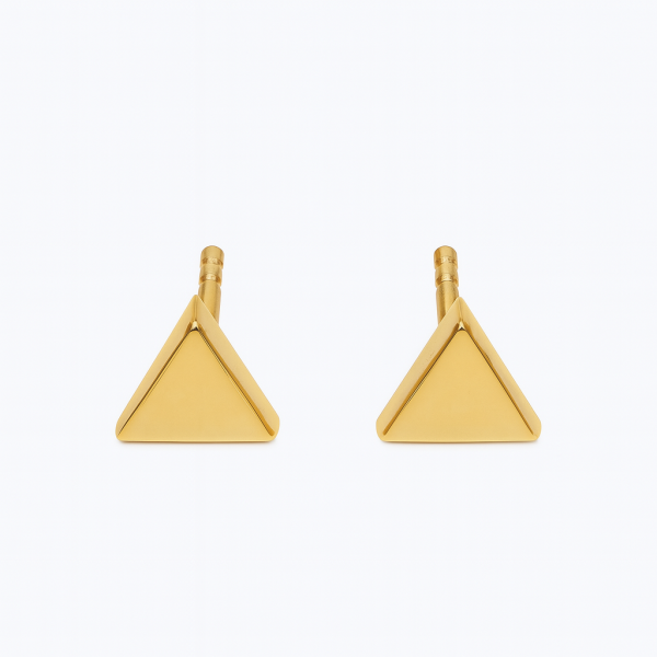 Złote Kolczyki Trójkątne Sztyfty KL.03216A – Biżuteria Damska Złoto 585