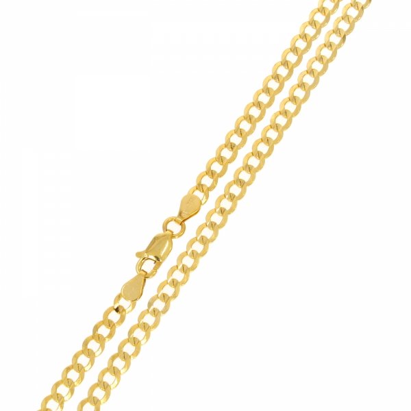  Złoty łańcuszek pancerka 60cm LA.01389 pr.585
