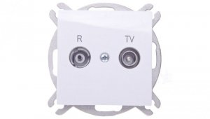 Sentia Gniazdo antenowe RD/TV końcowe białe 1452-10