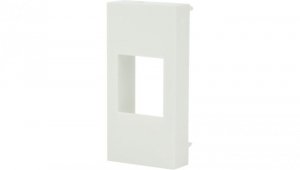 Adapter keystone pojedynczy 1M 22,5x45 biały Mediabox