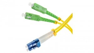 Patchcord światłowodowy FO SM LC/PC-SC/APC duplex 9/125 2m
