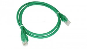 Patchcord UTP kat.6 kabel sieciowy LAN 2x RJ45 linka zielony 1m Alantec