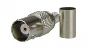 Gniazdo koncentryczne BNC 75ohm zaciskane na przewód RG59