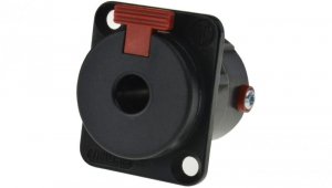 NEUTRIK Gniazdo tablicowe panelowe instrumentalne Jack 6,3mm Stereo posrebrzane czarne NJ3FP6C-BAG