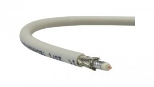 Przewód koncentryczny do kamer 75ohm YWLXpek75 0,45/2,0/3,6 biały linka Technokabel /100m/