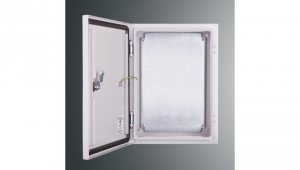 Obudowa n/t z płytą montaż PSH 403020 PROFIT 400x300x200 IP65 IK10 RAL7035 zamek herm.-D5