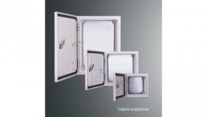 Obudowa n/t z płytą montaż PSH 504020 PROFIT 500x400x200 IP65 IK10 RAL7035 zamek herm.-D5