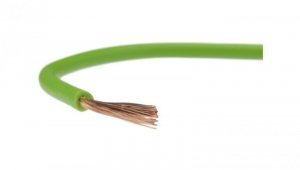Przewód instalacyjny H05V-K / LgY 0,5 500V zielony linka giętka Elektrokabel /100m/