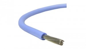 Kabel silikonowy SIF 180C 300/500V 1,5 ciepłoodporny LSOH niebieski linka TKD /100m/
