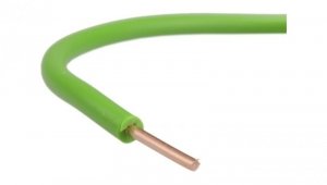Przewód instalacyjny H07V-U / DY 1,5 750V zielony drut Elektrokabel /100m/