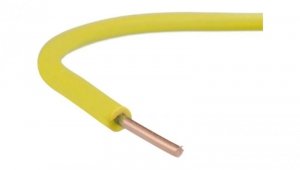Przewód instalacyjny H07V-U / DY 2,5 750V żółty drut Elektrokabel /100m/