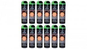 Farba geodezyjna do znakowania spray zielona 12 sztuk SOPPEC Track Marker