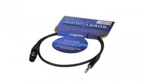 KLOTZ Kabel mikrofonowy XLR (gniazdo) / Jack 6,3mm Stereo (wtyk) 1m
