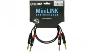 KLOTZ Kabel Audio 2x Jack 6,3mm Mono (wtyk) / 2x Jack 6,3mm Mono (wtyk) 1,5m