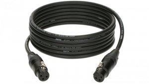 KLOTZ Kabel mikrofonowy adapter XLR 3-pin (gniazdo / gniazdo) na złączach Neutrik 1m