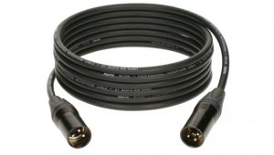KLOTZ Kabel mikrofonowy adapter XLR 3-pin (wtyk / wtyk) na złączach Neutrik 1m