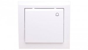 KIER Przycisk /dzwonek/ biały ŁP-6W/00