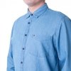 Tommy Hilfiger Herrenhemd Organic Cotton Denim Shirt In Hellblau MW0MWI0956-IAO