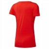 Reebok Linear Read Scoop DU4647 Damen Baumwolle T-Shirt In Rot