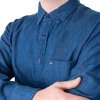 Tommy Hilfiger Herrenhemd Organic Cotton Denim Shirt Hemd In Blau MW0MWI0956-447