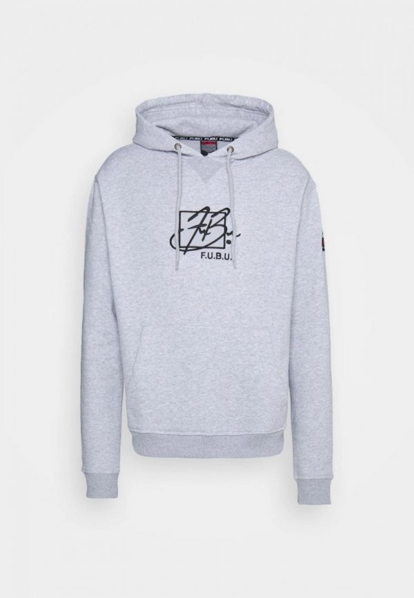 Fubu Herren Kapuzenpullover Script Essential Hoodie Sweatshirt In Grau 6093677