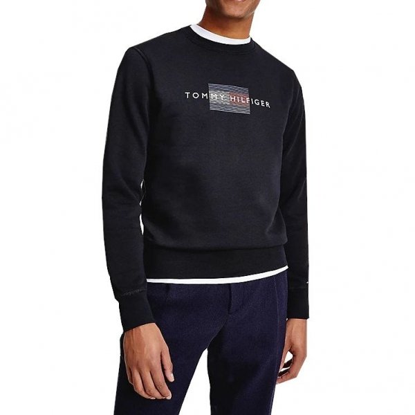 Tommy Hilfiger Sweatshirt Herrenbluse In Schwarz MW0MW20118-BDS