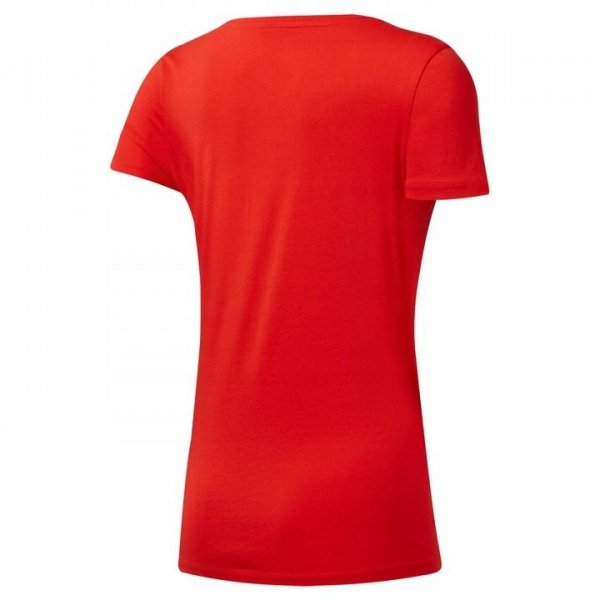 Reebok Linear Read Scoop DU4647 Damen Baumwolle T-Shirt In Rot