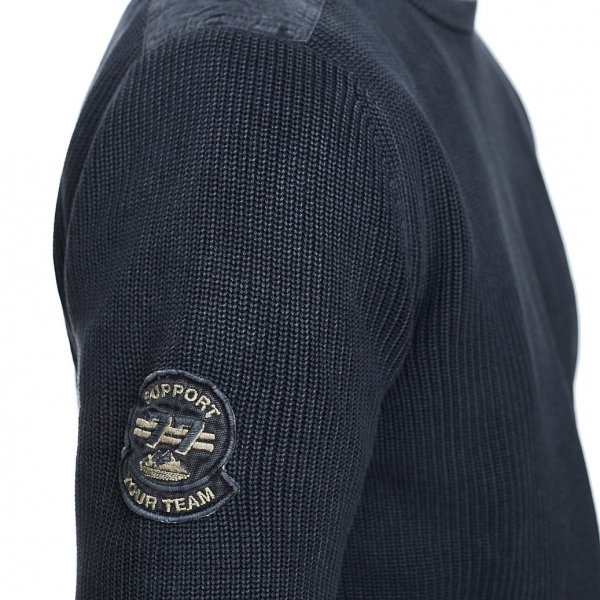 Camel Active Baumwolle Herrenpullover Pullunder In Marineblau Mit Lange Ärmel