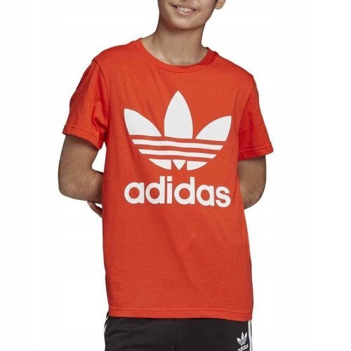Adidas Originals T-Shirt Trefoil In Rot für Jungen DV2907