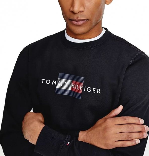 Tommy Hilfiger Sweatshirt Herrenbluse In Schwarz MW0MW20118-BDS