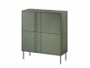 Komoda 4D TRESSE 100x40x110 zieleń mat