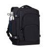 RIVACASE PLECAK PODRÓŻNY NA LAPTOP 17,3 TEGEL, CZARNY, 23L, MATERIAŁ WODOODPORNY, KIESZENIE NA UBRANIA, TABLET, SMARTFON