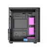 GEMBIRD OBUDOWA FORNAX 500 MIDI-TOWER (2X USB 3.1, 1X USB 2.0, HD AUDIO, SZKLANY PANEL BOCZNY, PODŚWIETLENIE ARGB) CZARNA